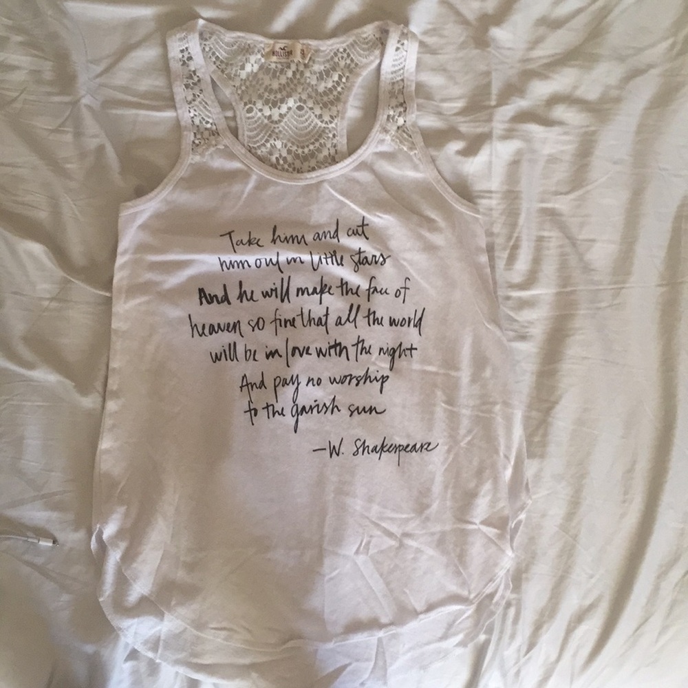 Hollister White Tank Top